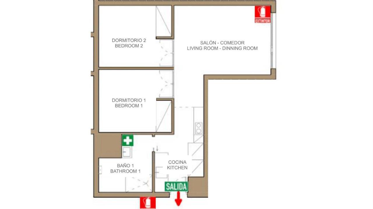 2 Bedrooms 1 Bathroom Furnished - Justicia - Executive Style - Mintystay Мадрид Екстериор снимка